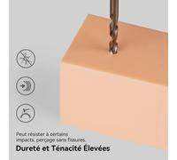 MEVRONISSHOP-ABS-Like 3.0 Pro Résin, Blanc 2000g, Résine d'Impression 3D Améliorée pour une Meilleure Résistance à la Chaleur et aux Rayures, Compatible avec la Plupart des Imprimantes 3D LCD/DLP/MSL