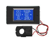 Mevronisshop-Ac 80-260 V 100a Courant Tension Ampérage Puissance Énergie Panneau Mètre Lcd Affichage Numérique Ampèremètre Voltmètre Multimètre Avec Ct Ouvert