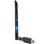 MEVRONISSHOP-AC1300 Mbps cle WiFi, 5dBi Antenne WiFi USB 3.0 Double Bande, 2.4G / 5GHz, MU-MIMO Clé WiFi, Carte WiFi pour PC Antenne à Gain élevé 5dBi, Compatible avec Windows 11/10/8.1/8/7/XP
