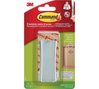 Mevronisshop-Accroche Universelle Adhésive Pour Tableaux, Grand Modèle, Argenté - 1 Crochet Et 2 Grandes Languettes, 2,2 Kg - Accrochage Sans Dommage