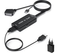 MEVRONISSHOP-Adaptateur HDMI Peritel avec Câbles HDMi, Convertisseur HDMI vers Péritel Full HD 1080p Convertisseur Audio Vidéo Supporte NTSC/PAL pour TV STB VHS Box PS3 Sky DVD Blu-Ray