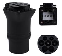 Mevronisshop-Adaptateur Type 2 Vers Schuko Borne De Recharge,Adaptateur De Charge 220 V Type 2 Mâle Vers Prise Schuko Pour Vélo Électriques, Scooter Électriques Et Motos