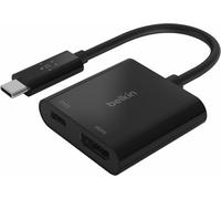 MEVRONISSHOP-Adaptateur USB-C vers HDMI + recharge (prise en charge de la vidéo 4K UHD, alimentation Passthrough jusqu¿à 60W pour les appareils connectés, adaptateur HDMI pour MacBookPro)
