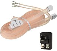 MEVRONISSHOP-Antenne Radio FM Intérieure Formation en T de Câble F Mâle Dipôle FM 75/300 Ohm Transformateur Balun Compatible avec Amplifiee Stéréo Chaine HiFi Tuner FM Sistema Audio