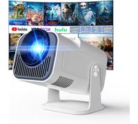 MEVRONISSHOP-App intégrée - Vidéoprojecteur 4K 1080P, Mini Projecteur Portable WiFi 6 BT 5.4, Projecteur Full HD 1080P Compatible Con HDMI/TV Stick/Ordinateur Portable - Blanc