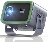 MEVRONISSHOP-Apps Intégrées Mini Projecteur avec Android OS, Auto Correction, Rétroprojecteur Home Cinéma Portable, Full HD 1080p (Full HD)