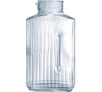 Mevronisshop-Arcoroc Quadro Frigo Pichet Avec Couvercle En Plastique Blanc 2l, 1 Pichet