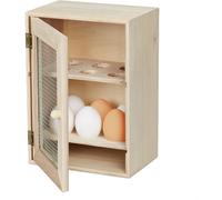 MEVRONISSHOP-Armoire à Oeufs, pour 12 Oeufs, Style campagnard, A Poser, en Bois et métal, Etagère Oeufs, HlP 25x18x12cm,