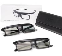 MEVRONISSHOP-AWOL Vision Lunettes 3D DLP Link 3D, Lunettes Rechargeables à obturateur Actif compatibles avec AWOL Vision LTV-2500, LTV-3500, Vanish TV et Autres Videoprojecteur DLP-Link 3D (2 Pack) (