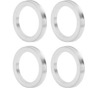 Mevronisshop-Bague Centrique De Moyeu De Roue De Voiture Od 75,1mm À Id 57,1mm Moyeu De Roues Axe Central Absorbant Les Chocs En Alliage D'aluminium Ton Argent Durable