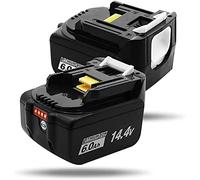 MEVRONISSHOP-Batterie 14.4V 6000mAh BL1430 Remplacement Batterie Compatible avec BL1430B BL1440 BL1415N 194558-0 196388-5 194065-3 BL1430B 14.4V 6.0Ah Batterie pour Makita 14.4V Batterie avec indicat