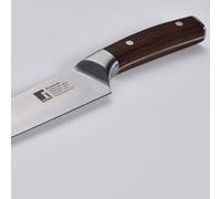 Mevronisshop-Bergner Wolfsburg - Couteau De Chef 20 Cm - Fabriqué En Acier Inoxydable - Poignée En Bois Haya - Convient Au Lave-Vaisselle Et Aux Professionnels