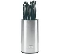 Mevronisshop-Bloc De 5 Couteaux En Acier Noir - "Gleam