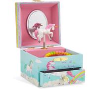 MEVRONISSHOP-Boîte à Bijoux Musicale, Licorne Arc-en-Ciel, avec Tiroir de Rangement - Mélodie The Beautiful Dreamer