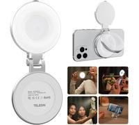 MEVRONISSHOP-C03 Magnétique Lampe pour Selfie, Lumiere Telephone Selfie, CRI97 360° LED Magnétique Lampe Compatible avec iPhone/Android, pour Selfies/Photographie/TikTok/Appels Zoom/Vidéoconférence