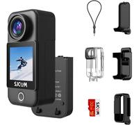 Mevronisshop-C300 Caméra D'action De Poche 4k30fps, Écran Tactile 1.33'' Caméra Sport, 2.4g/5g Dual Wifi 20mp Casque, 6-Axis Eis Caméra Sous-Marine 30m/98ft Résistant À L'eau