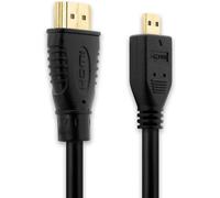 MEVRONISSHOP-Câble Micro HDMI Type D 3m compatible avec Kodak PixPro AZ252 AZ401 AZ421 AZ527 AZ651 AZ651 Astro Zoom AZ652 AZ901 Orbit360 4K S-1 SP1 HD SP360 4K Cable 1.4 Cordon HDMI Fil