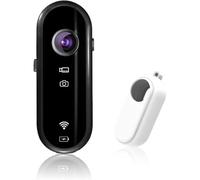 Mevronisshop-Caméra De Vlogging Wifi 1080p, Mini Caméra D'action Mains Libres Pov, Stabilisation Eis, Support Magnétique Partout, Mini Caméra Corporelle Pour Moto Avec Coque En Silicone Blanc Blanc
