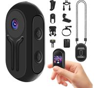 Mevronisshop-Caméra Sportive 1080p, Caméra D'action Magnétique, Camera Vidéo Sportive Avec Clip Rotatif 360°, Caméra Casque Pour Moto, Minicaméra Corporelle, Accessoires Multifonctions