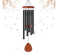MEVRONISSHOP-Carillon à Vent de Jardin, 6 Tubes en Aluminium Carillons Décoratifs Carillons a Vent Exterieur, Wind Chimes pour Jardin, Intérieur, Cour