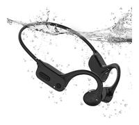 MEVRONISSHOP-Casque de Natation Étanche IPX8 à Conduction Osseuse, Casque sous-Marin avec Lecteur MP3 32 Go et Bluetooth 5.4, avec Microphone, pour Piscine, Mer, Triathlon, Course à Pied, Marche