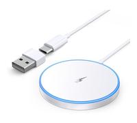 MEVRONISSHOP-Chargeur Induction iphone, 15W Mag-Safe Fil pour iPhone 17 Pro Max/17 Pro/17 Plus/17/16/15/14/13/12 Series, AirPods 4/3/2, magnétique Chargeur Induction Fil à LED avec Deux Ports de char
