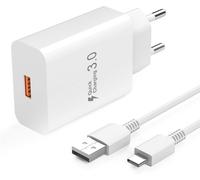 MEVRONISSHOP-Chargeur Rapide Compatible avec Xiaomi Redmi Note 14C/14T/14/13/13C/12/12 Pro 5G/11s/11/A3/10/9/Poco M4/M6/M3/Poco C65/Poco X6, Prise Charge Rapide USB Secteur avec 1,5M Câble