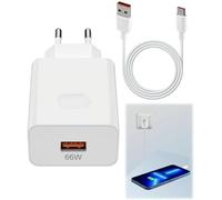 MEVRONISSHOP-Chargeur Rapide USB C 66W avec Câble de Charge 1.5m Compatible avec Téléphones Android Kit Chargeur pour Honor 200 Lite 400 Magic7 6 5 Pro X6b X6c et Huawei Pura 70/Mate 60 Pro 50 P-ro+/