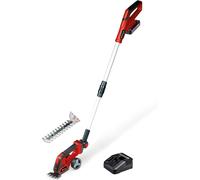 MEVRONISSHOP-Cisaille à gazon taille-buissons sans fil GE-CG 18/100 Li T Kit Power X-Change (18 V, manche télescopique, acc. coupe-herbe 100 mm, acc. taille-buissons 200 mm, avec batterie 2,5 Ah +cha