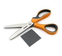 Mevronisshop-Ciseaux Cranteurs Couture Qualité Professionnelle - Lames (11,5 Cm) En Acier Inoxydable - Ciseaux À Denteler Pour Loisirs Creatifs - Ciseaux Cranteurs Gaucher Et Droitier
