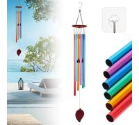 MEVRONISSHOP-Cloches à Vent Carillon à Vent Suspendu Carillon Eolien en Tube d'Aluminium Carillon Eolien Rétro en Métal Carillon à Vent Extérieur pourJardin Terrasse Balcon où Decorer la Maison Cours