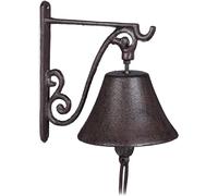 Mevronisshop-Clochette De Porte En Fonte Antique Carillon Fort Et Clair Cloche Murale Résistante Brune, Marron