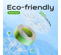 MEVRONISSHOP-Conjure Silk Rainbow PLA 3D Printer Filament, Multicolor Rainbow PLA Lilas Jaune Orange Rose Bleu Vert Rouge Cosmic Filament 1.75mm 3D Printing Filament 4x1KG Bundle/8.8LB