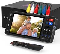 MEVRONISSHOP-Convertisseur VHS vers Numérique avec 5"" HD Screen, Numerisation Cassette Video avec télécommande, RCA to HDMI Converter Compatible avec VHS, VCR, DVR, DVD, Hi8, Mini DV, Cassette Tape