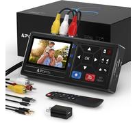 MEVRONISSHOP-Convertisseur VHS vers Numérique, Numerisation Cassette Video avec télécommande, RCA to HDMI Converter Compatible avec VHS, VCR, DVR, DVD, Hi8, Mini DV, Cassette Tape, Gaming Consoles