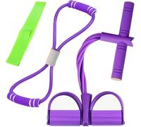 Mevronisshop-Corde De Tension Multifonctionnelle Avec Figure 8 Bande De Résistance Et Elastique 6 Tubes Élastique Fitness Sit-Ups Bodybuilding Expander Bandes Pour Domicile Gymnase Bureau