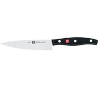 Mevronisshop-Couteau De Chef Compact, Lame : 13 Cm, Acier Inoxydable, Manche Noir, Série Twin Pollux