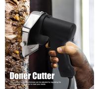 MEVRONISSHOP-Couteau électrique Shawarma Doner Kebab, 80 W Professionnel Acier Inoxydable Trancheuses Turques Kebab, Réglage de L'épaisseur Shawarma Couteau pour Couper Shawarma Doner Kebab