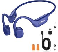 MEVRONISSHOP-couteurs à Conduction Osseuse, IPX6 Étanche Casque Conduction Osseuse Oreille Ouverte Bluetooth 6.0 avec Mic, Casque Osseux sans Fil pour Course à Pied, Cyclisme et Fitness