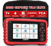 Mevronisshop-Crp123x V3.0 Valise Diagnostic Auto Obd2 Professionnelle - Compatible Toutes Marques, Diagnostic 4 Systèmes, Reset Epb/Fap/Vidange, Sas/Bms/Tpms, Test Batterie, Lecture Vin Avec Maj Grat
