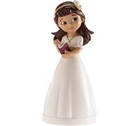 Mevronisshop-Dekora - 315107 Figurine De Communion, Résine, Blanc, 13 Cm