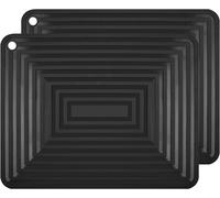 Mevronisshop-Dessous De Plat Silicone, 2pcs Anti-Dérapant Anti-Chaleur 250 °C Multifonction Repose-Cuillère Dessous De Verre De Cuisine Tapis De Table Pour Cuisine Et Salle À Manger