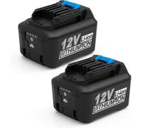 MEVRONISSHOP-Energup 2 Pièces 12V 5.0Ah Batterie de Remplacement pour Makita Batterie 12V BL1021B BL1041B Bl1040b Bl1016 Bl1020b BL1050B