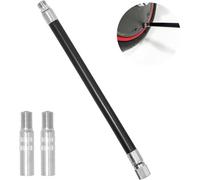 Mevronisshop-Extension De Valve, Tuyau De Gonfleur D'extension En Caoutchouc Avec 2pcs Pneu Valve Extension Adaptateur 39 Mm, Extension De Valve De Pneu Pour Xiaomi M365 Scooter, Trottinette, Vélo, V