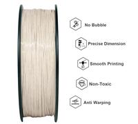 MEVRONISSHOP-Filament PLA 1,75 mm marron marbré, surface semblable à la pierre, précision dimensionnelle +/- 0,03 mm, filament pour imprimante 3D, bobine de 1 kg, emballage sous vide
