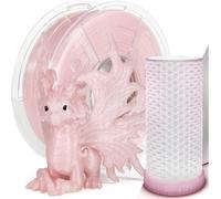 MEVRONISSHOP-Filament PLA pour imprimante 3D, 1,75 mm, filament PLA rose fleur de cerisier pailleté de 1,75 mm, bobine de 1 kg