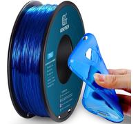 MEVRONISSHOP-Filament TPU 95A 1,75 mm +/- 0,03 mm pour imprimante 3D, 1 kg 1 bobine,Bleu transparent