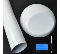 Mevronisshop-Film En Vinyle Blanc Brillant Auto-Adhésif À Libération D'air ¿ Adapté À Une Utilisation Automobile En Extérieur
