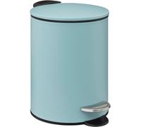Mevronisshop-Five - Poubelle De Salle De Bain En Métal Bleu Artic Soft Close 3 L
