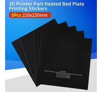 MEVRONISSHOP-Flashforge Lot de 5 tampons d'imprimante 3D série 4, 5 pièces, plaque chauffante 220 x 220 mm, autocollants d'impression pour matériau composite, large compatibilité, adhérence